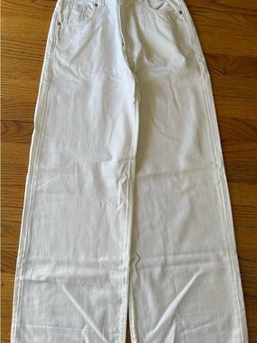 Madewell Superwide-Leg White Jeans